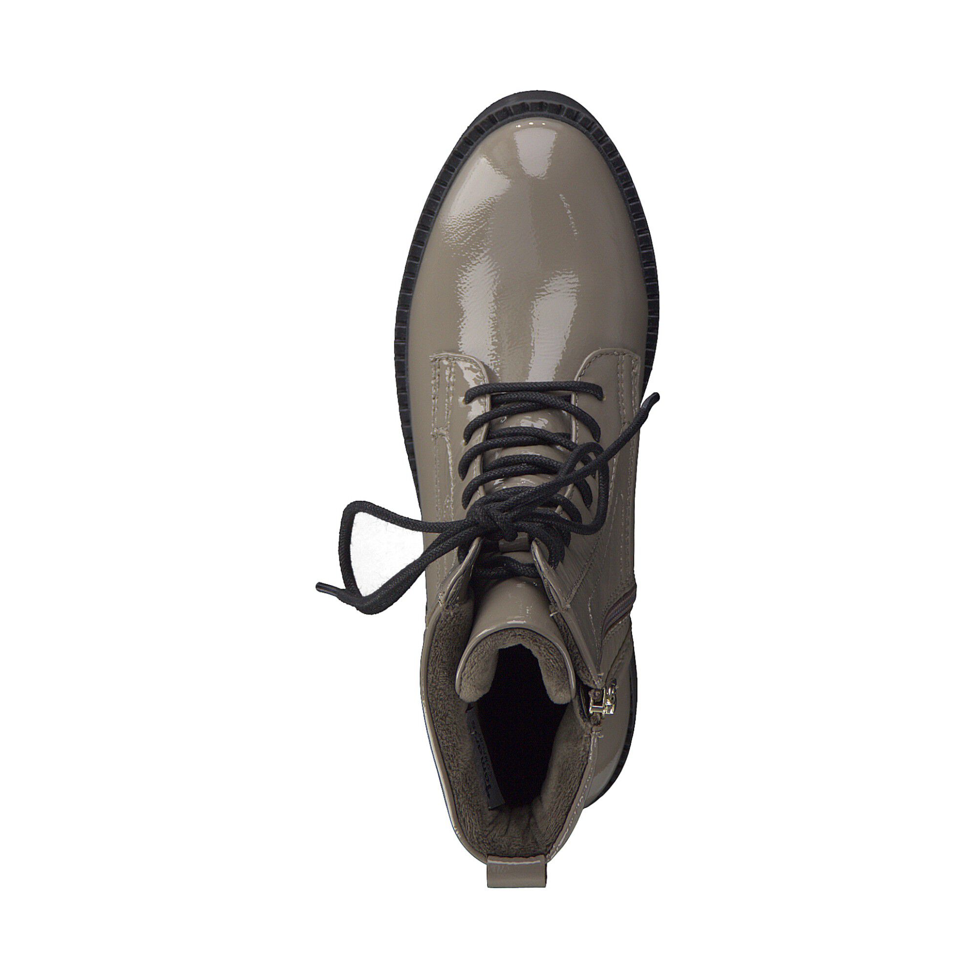 Bottines montantes lacets dessus cuir