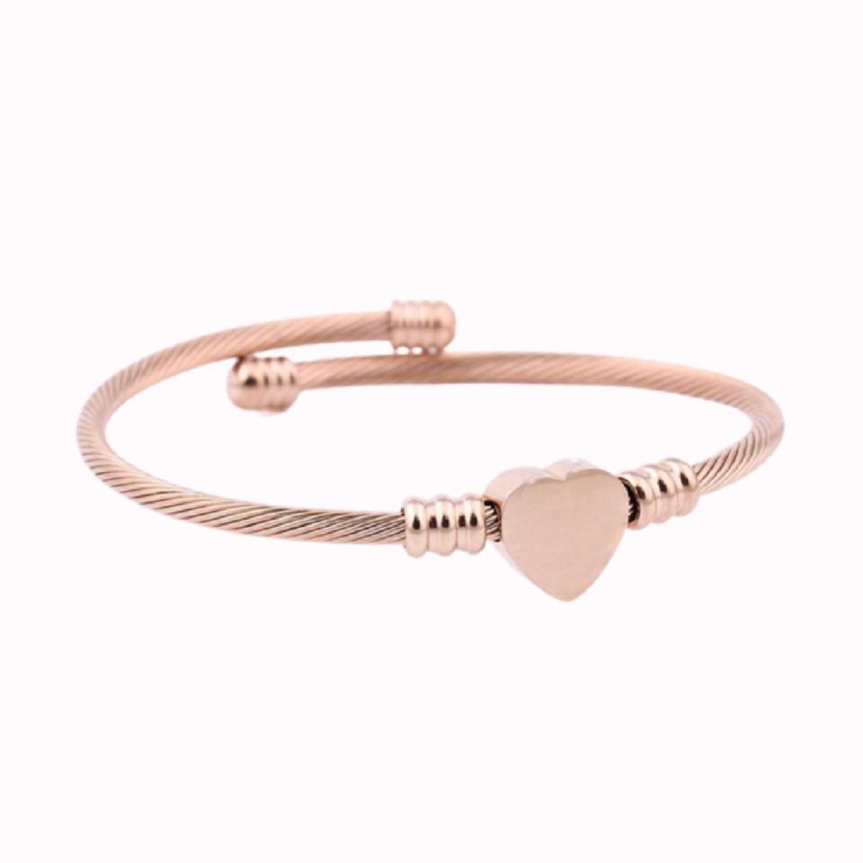 ENGELSINN Armband Schmuck Armreif Herz Rose Edelstahl inkl. Geschenkbox (1-tlg)