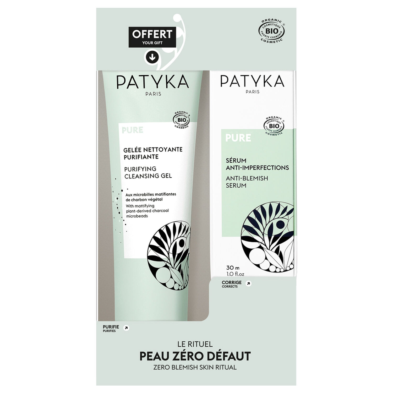 Patyka Pure Rituel Anti-imperfections Coffret eau Zéro Défaut
