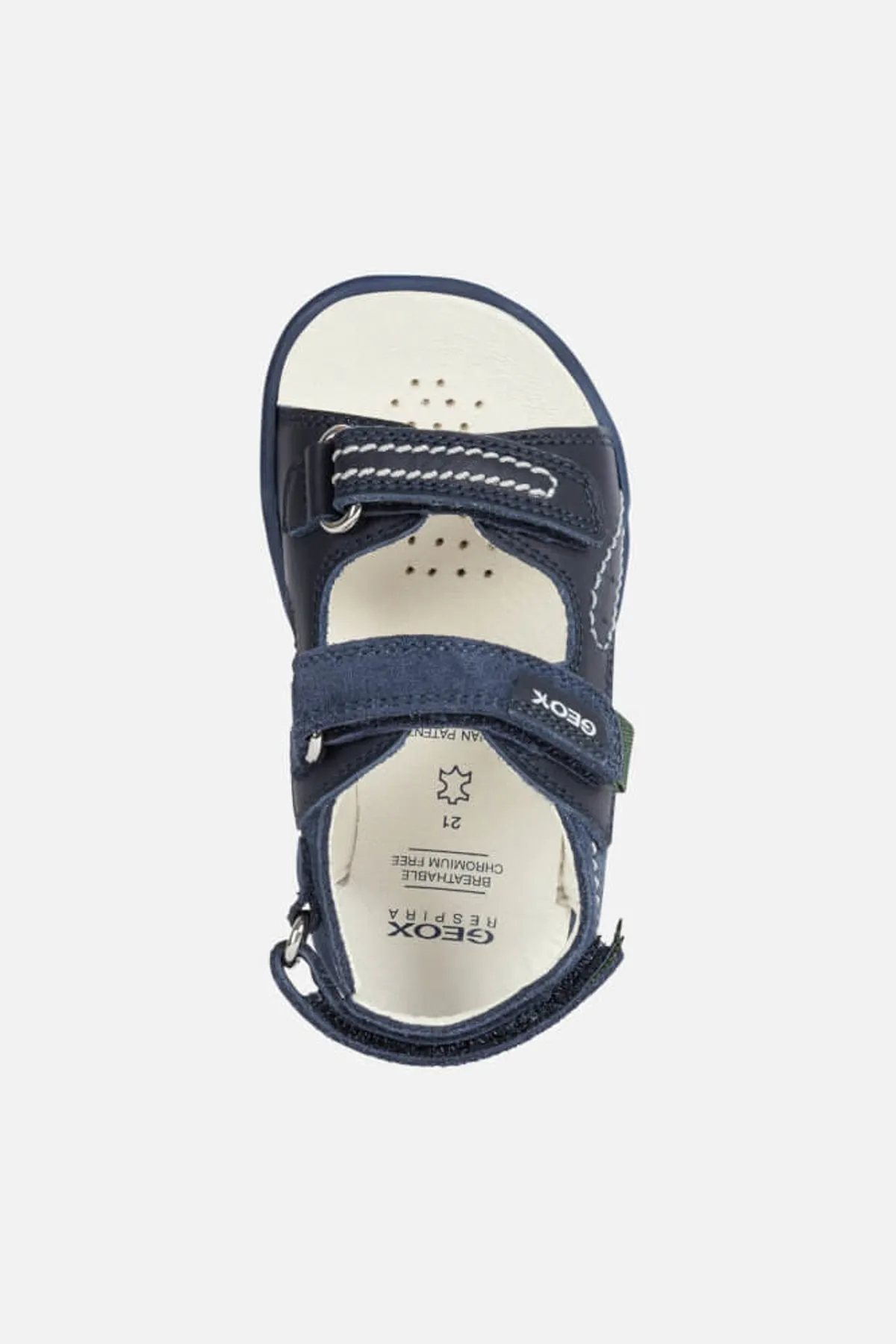 Geox  Sandalette - Blau - Flacher Absatz
