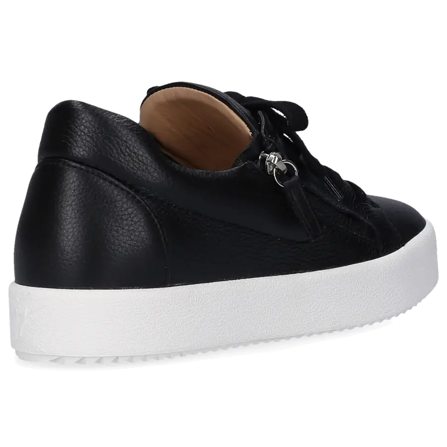 Giuseppe Zanotti - Sneaker low FRANKIE Kalbsleder Logo schwarz - schwarz
