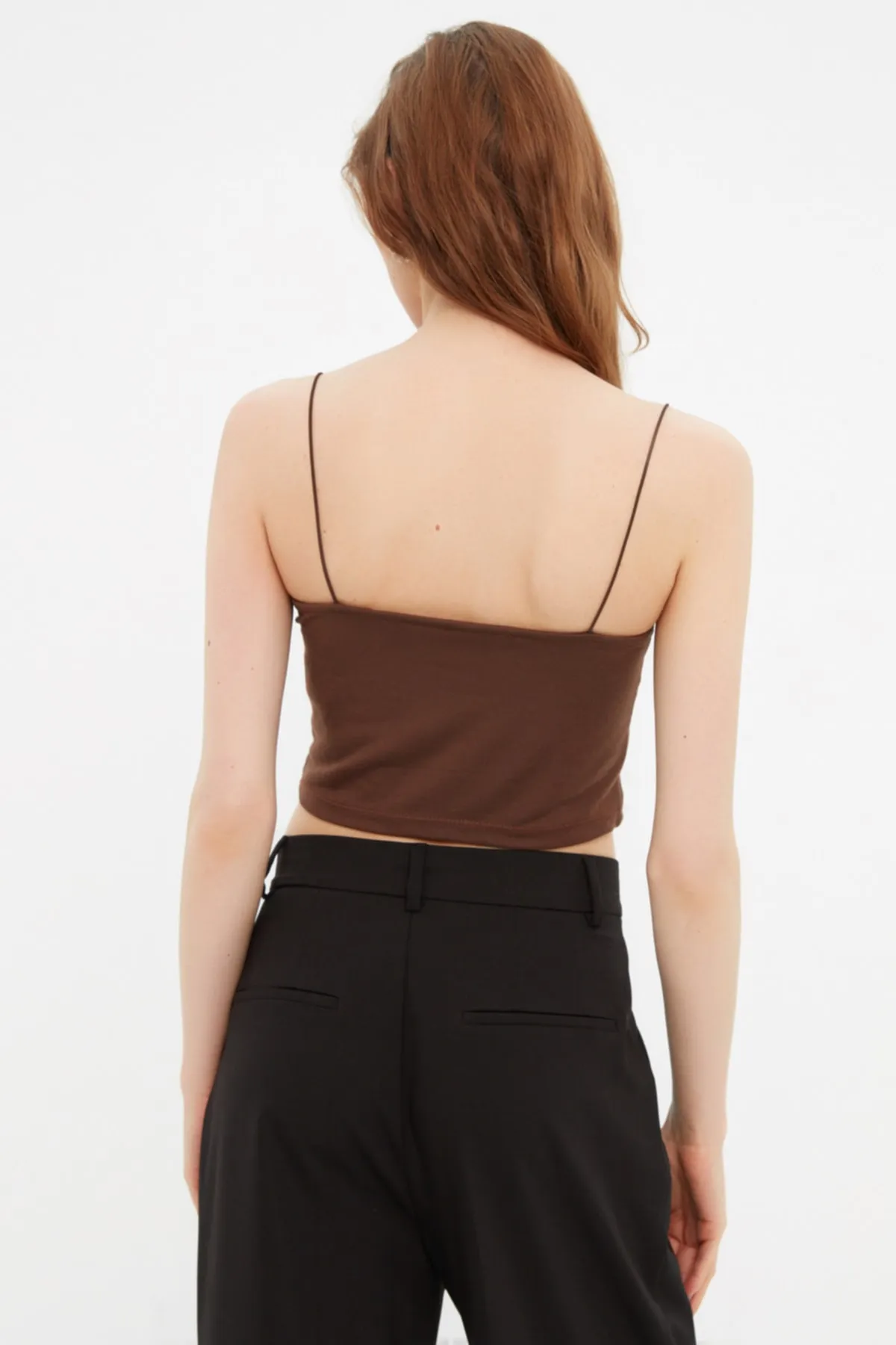 Trendyol Collection  Unterhemd - Braun - Slim Fit