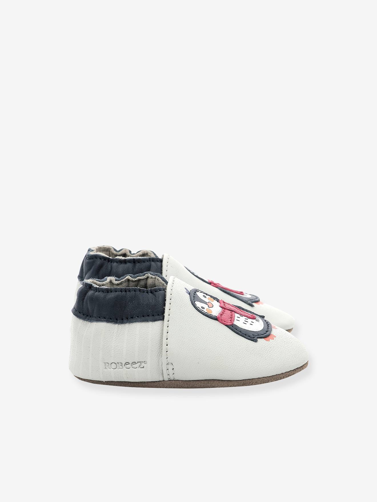 Chaussons cuir souple bébé Cold Friend 946800-10 ROBEEZ© gris