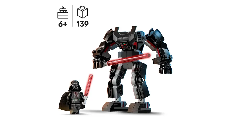 LEGO Star Wars 75368 Darth Vader Mech, baubare Actionfigur-Spielzeug