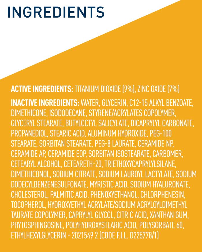Lotion solaire minérale hydratante pour le visage SPF 50