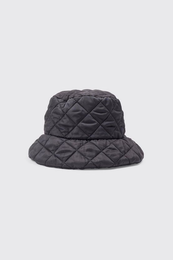 Gesteppter hochglänzender Nylon-Anglerhut