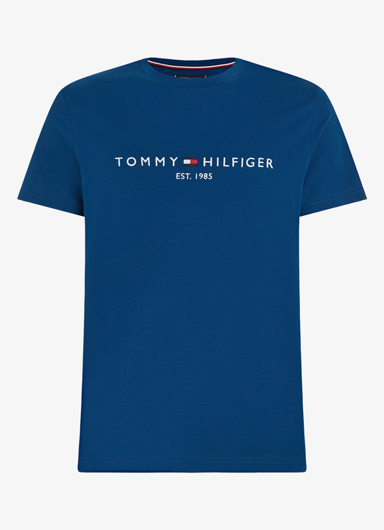 Tricou Tommy Hilfiger cu logo brodat