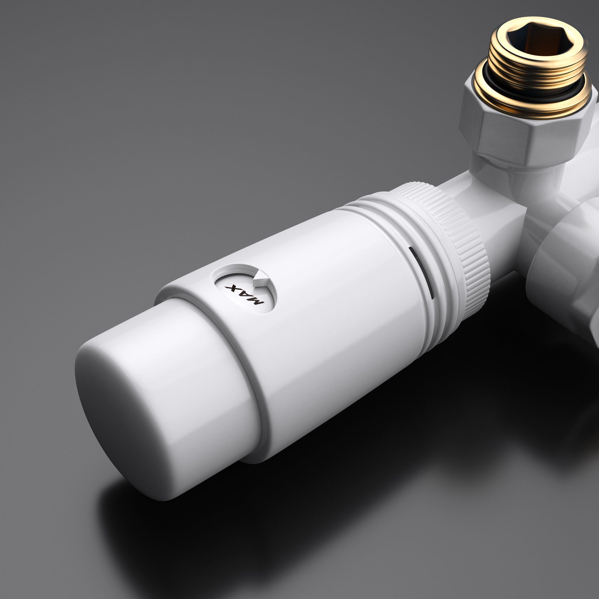 doporro Heizkörperthermostat doporro Design Anschlussventil Heizkörper Thermostat Mittelanschluss