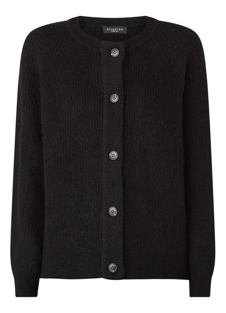 Un cardigan fin tricotat din amestec de lână, selectat de Lulu Women.