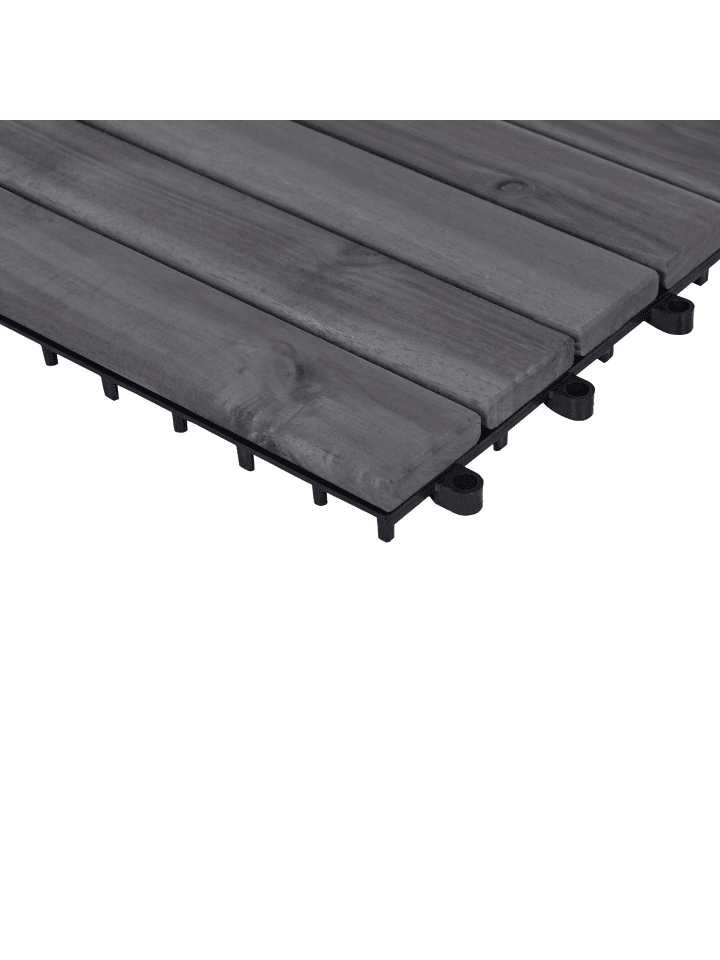 Beliani 10-tlg Outdoor Bodenbelag ACCETTURA in Grau günstig kaufen onesize