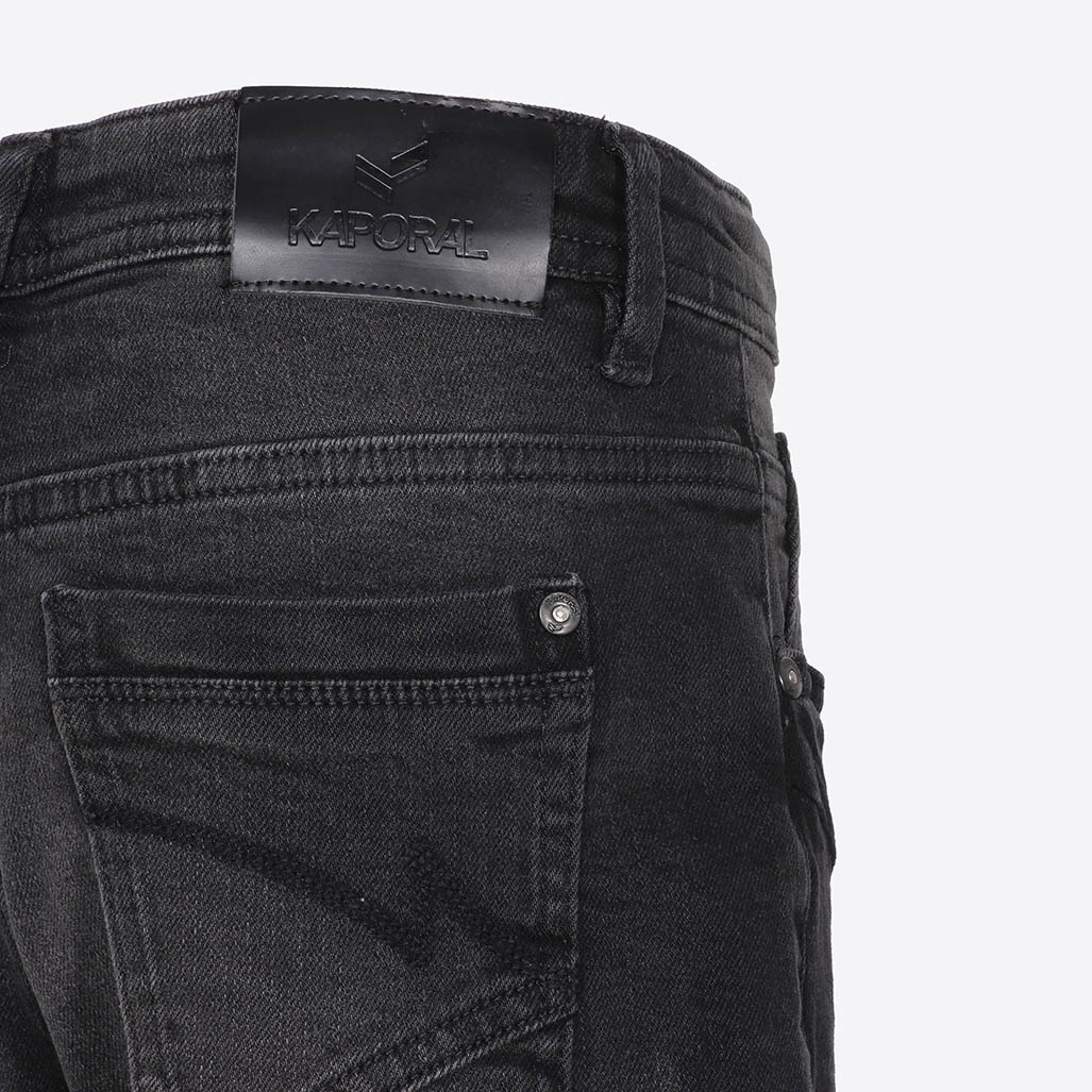 CAZAR  Jean noir relaxed garçon