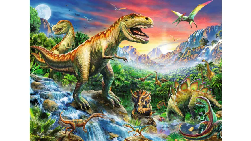 Ravensburger Puzzle - Bei den Dinosauriern, 100 Teile