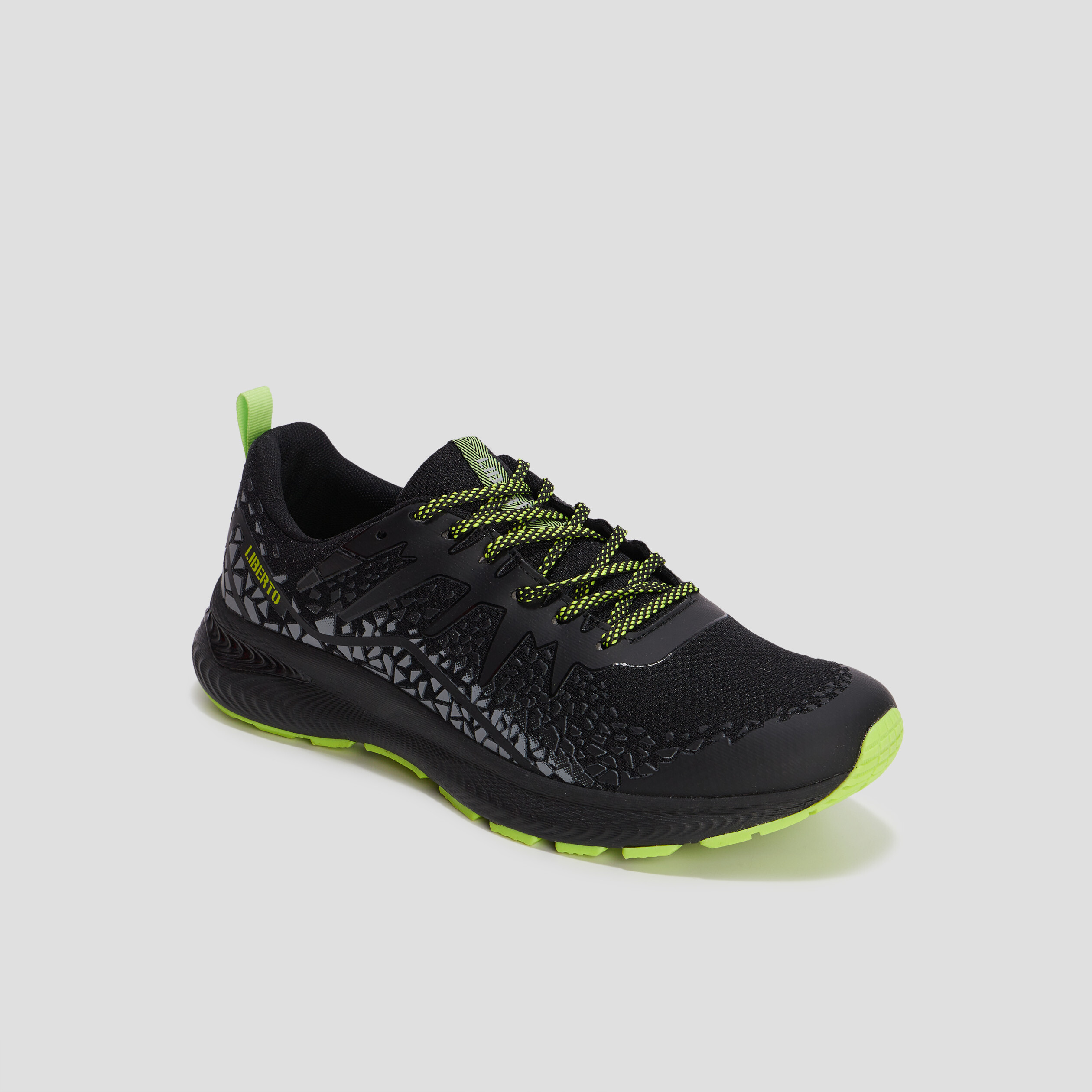Baskets running Liberto noir homme | La Halle