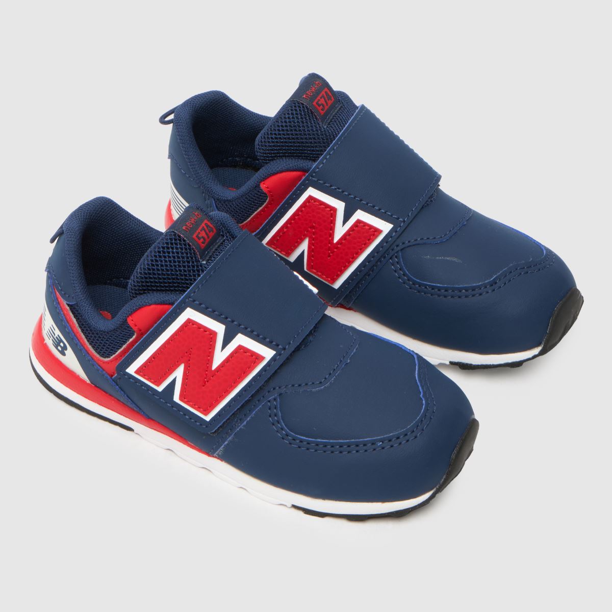 New Balance marinblå multifärgade 574 v pojkar småbarnsskor