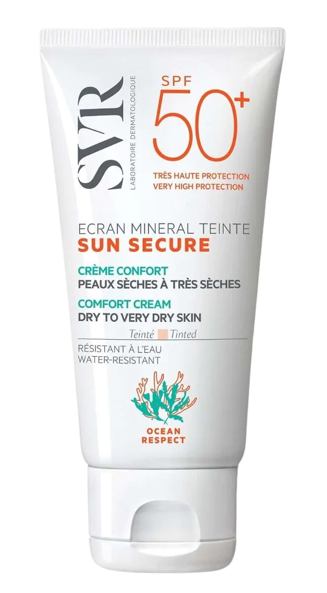 SVR Sun Secure getinte beschermende crème SPF 50+ voor de droge huid