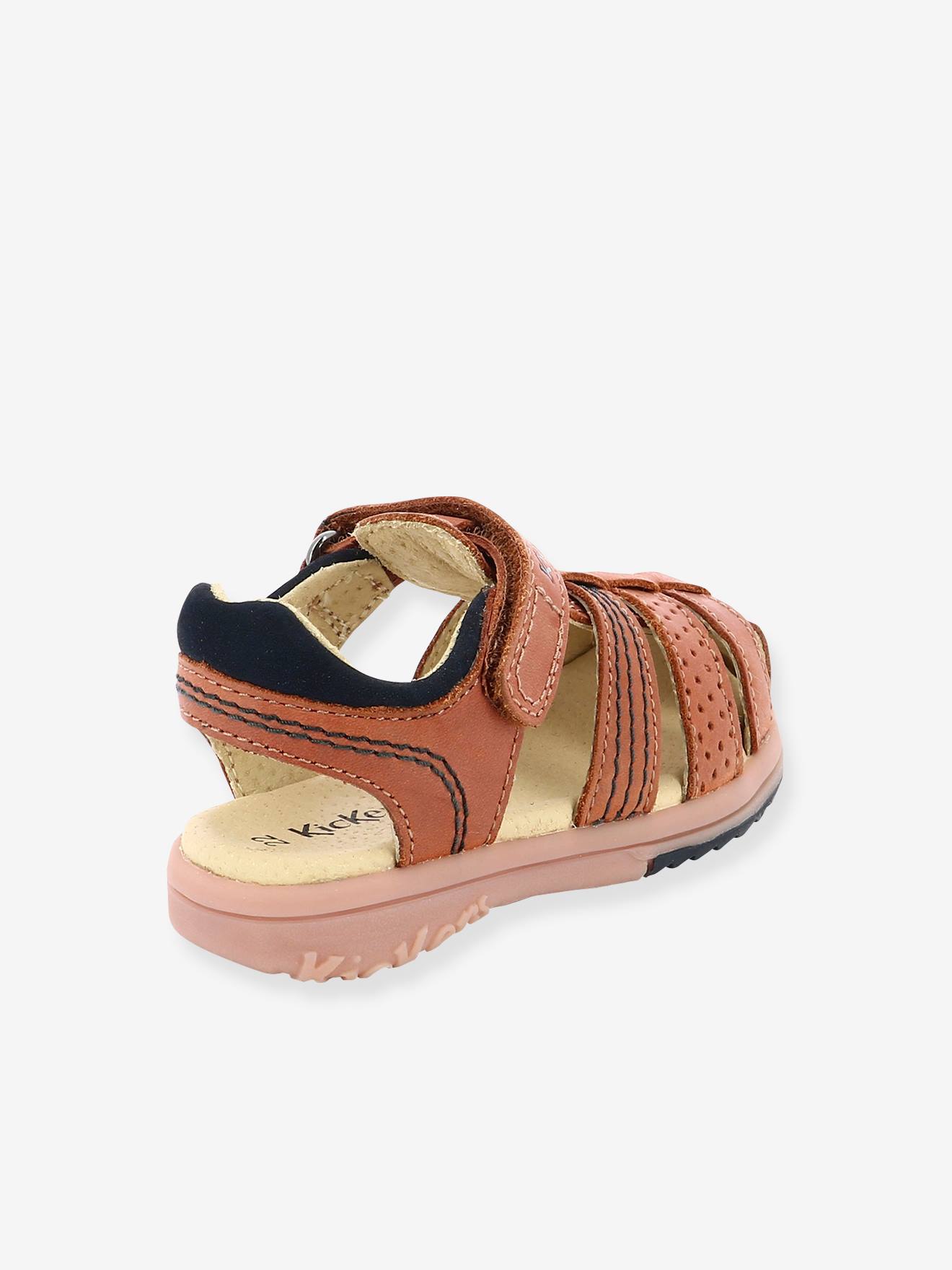 Kickers Jungen Ledersandalen PLATINIUM KICKERS - camelfarben