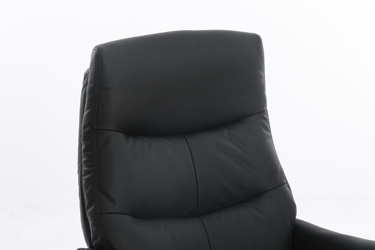 Happy Home Happy Home gepolsteter Relaxsessel mit Hocker HWP62-DGR dunkelgrau