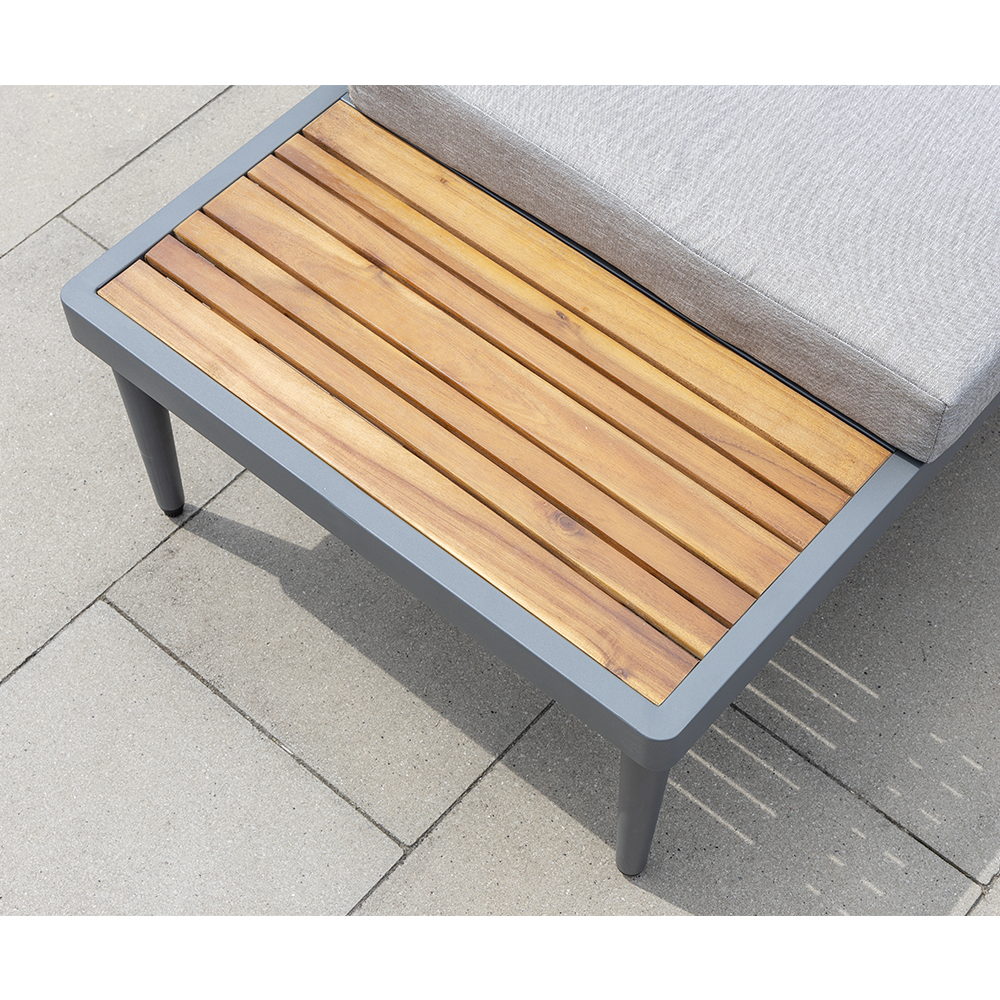 HC Garten & Freizeit 11tlg. Ecklounge mit Tisch aus FSC-zertifiziertem Akazienholz