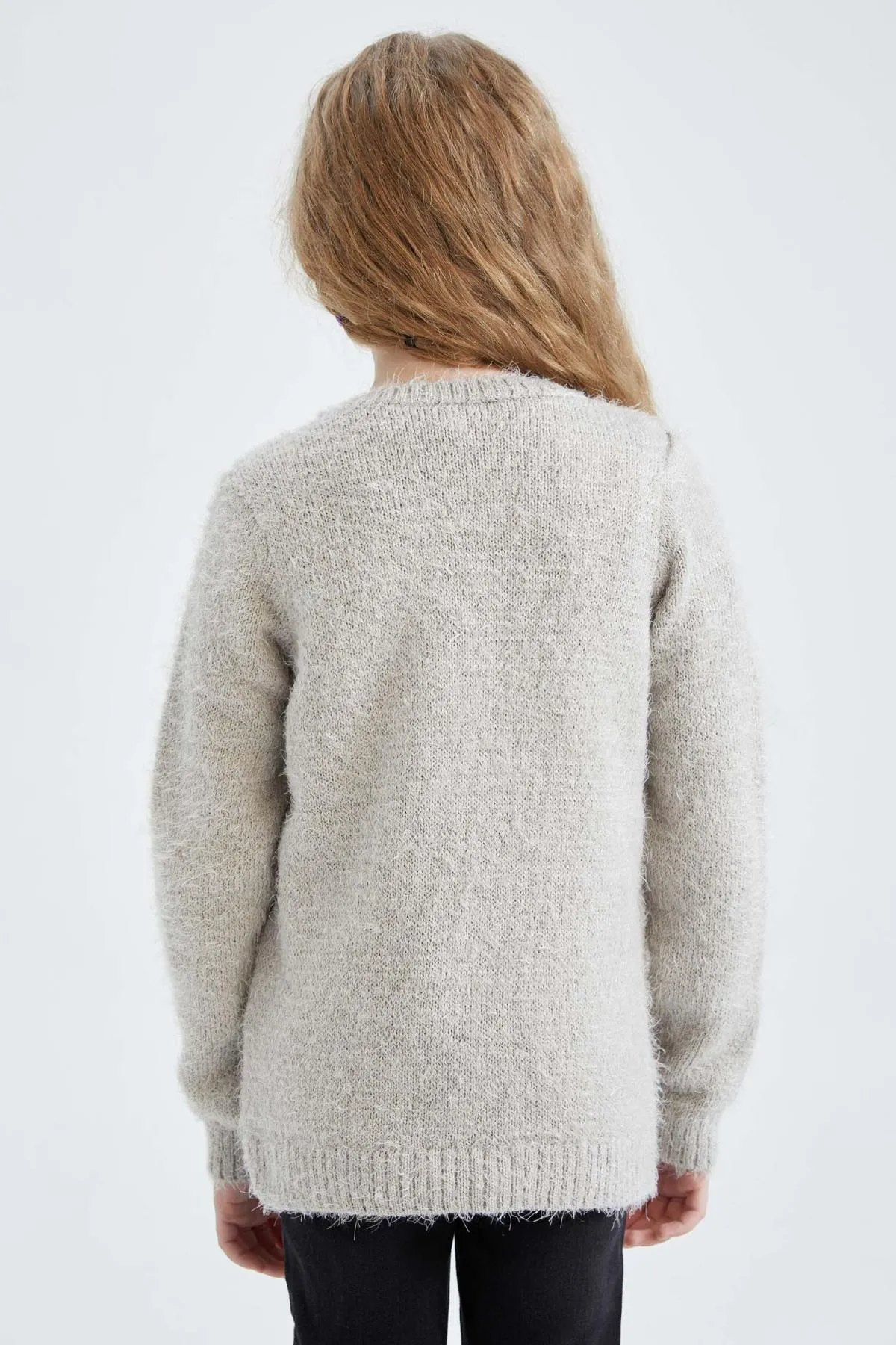 DeFacto  Mädchenpullover mit Rundhalsausschnitt und Neujahrsmotiv