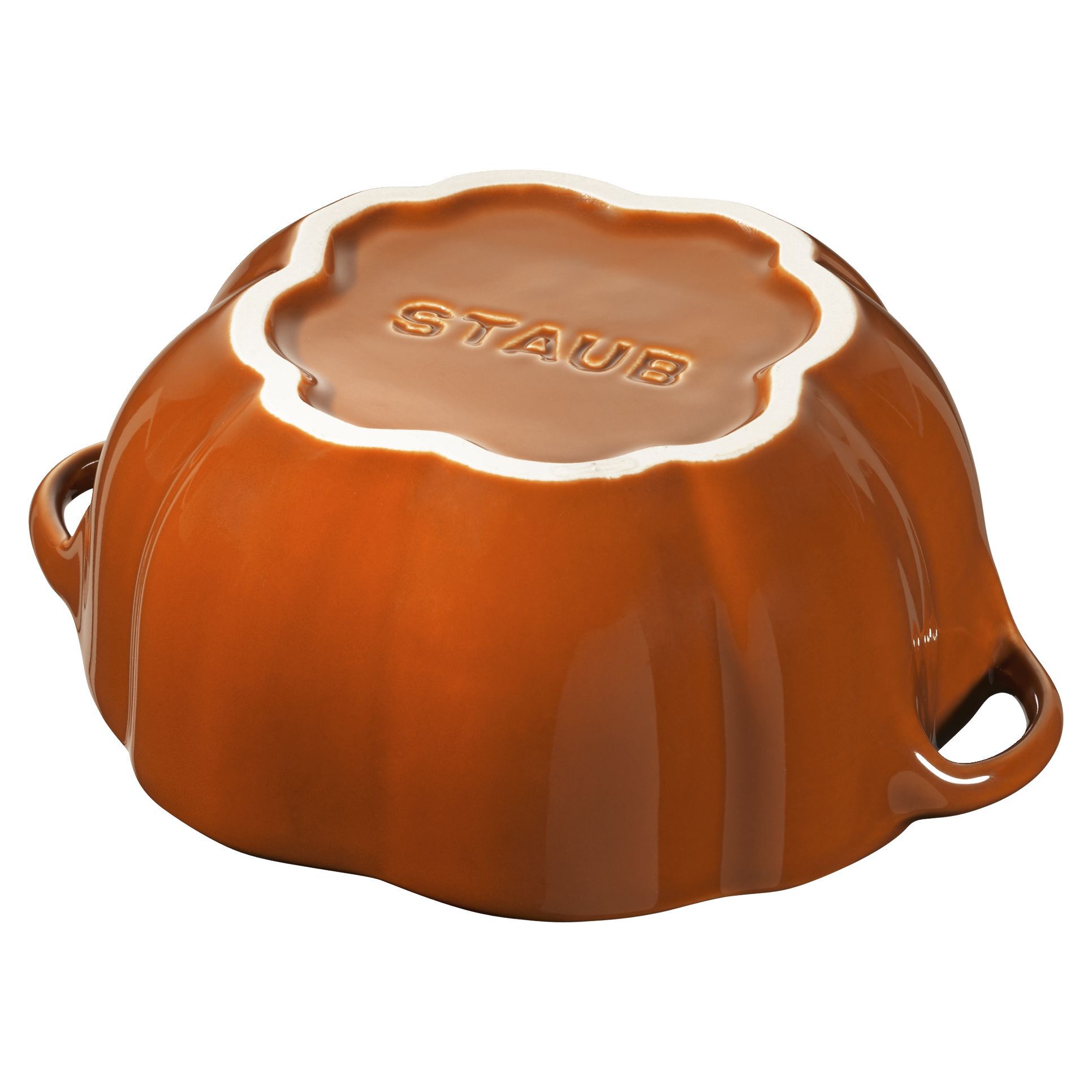 Cocotte 12 cm, Kürbis, Zimt, Keramik