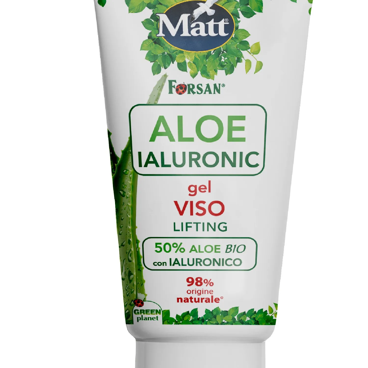 Liftingový pleťový gel s organickou aloe vera a kyselinou hyaluronovou 50 ml