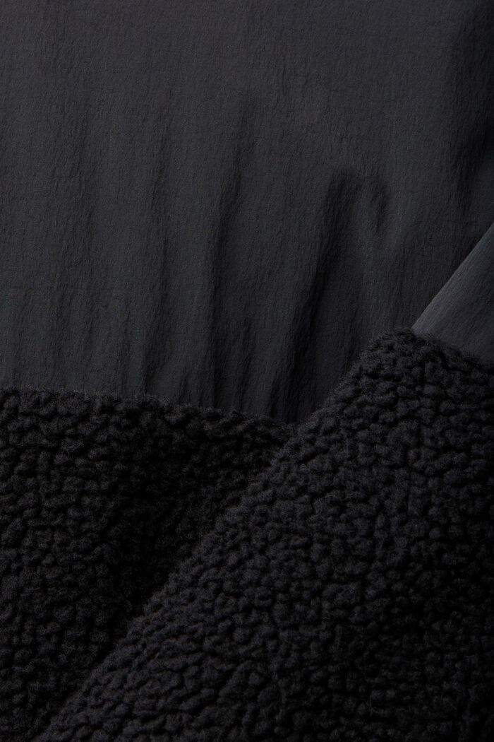 Sherpa-Jacke in abgenähtem Design