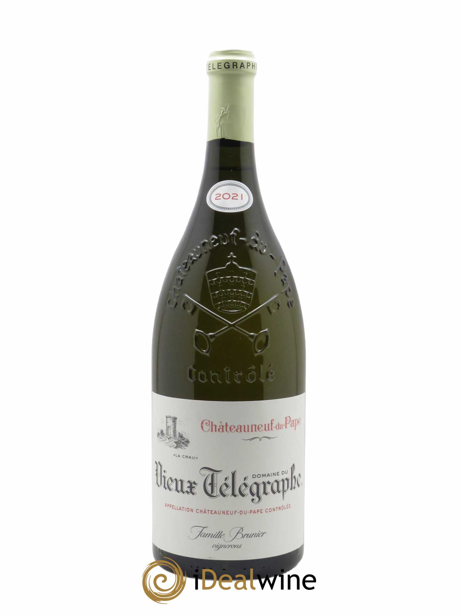 Châteauneuf-du-Pape Vieux Télégraphe (Domaine du) Vignobles Brunier  2021 - Lot de 1 Magnum