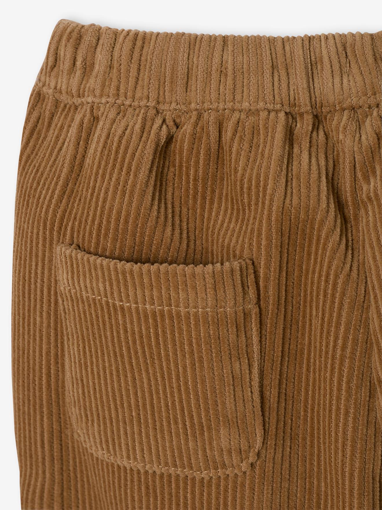 Vertbaudet Baby-Set: Sweatshirt & Cordhose - wollweiß