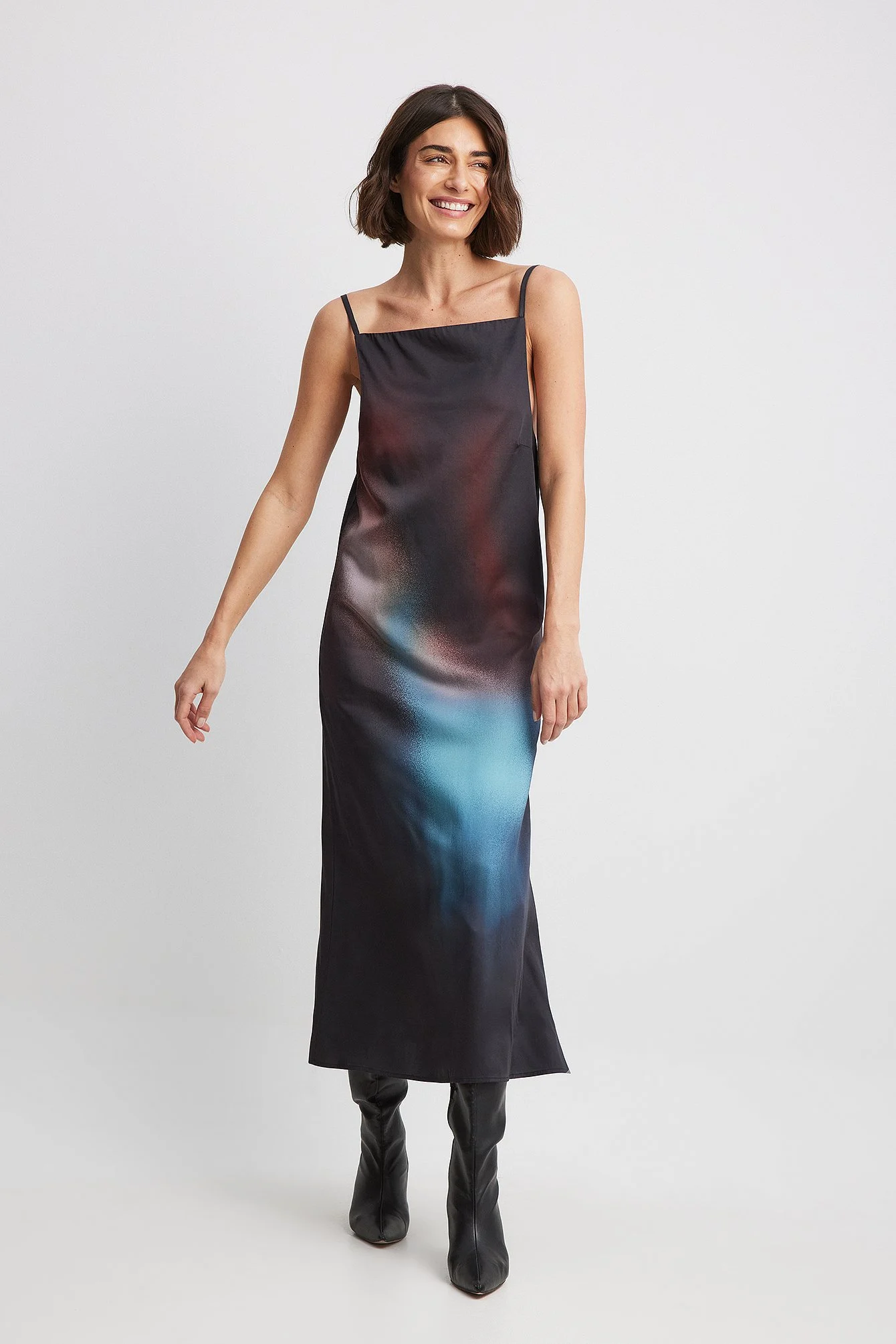 Midikleid mit gebundenen Schultern