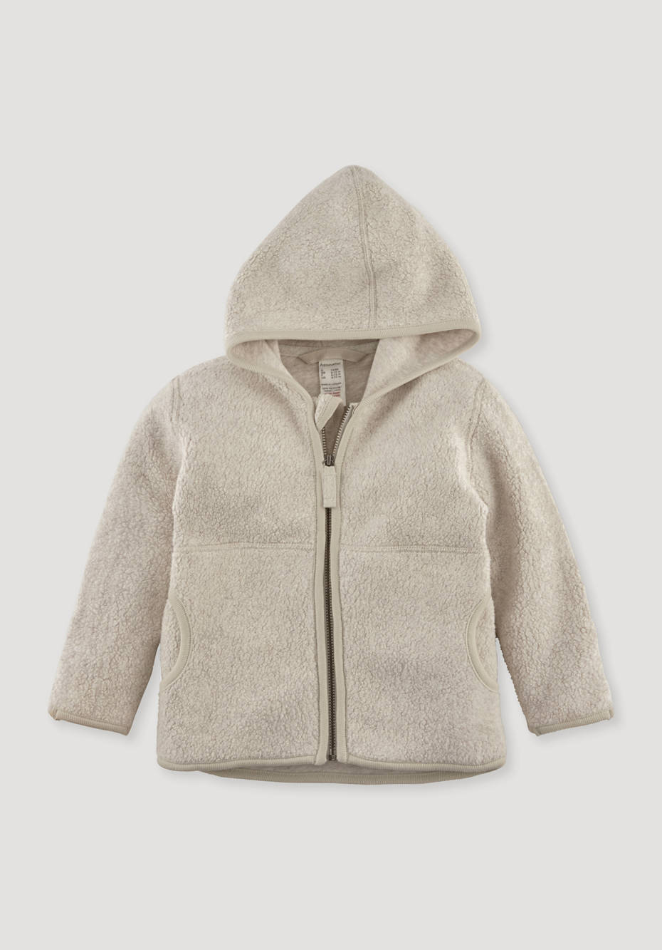 Fleece-Jacke aus reiner Bio-Baumwolle