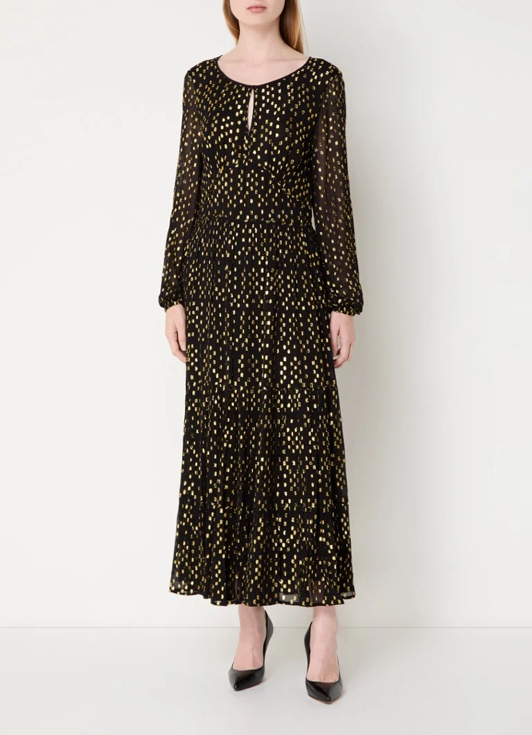 Tommy Hilfiger  Maxi tuniekjurk met lurex en keyhole