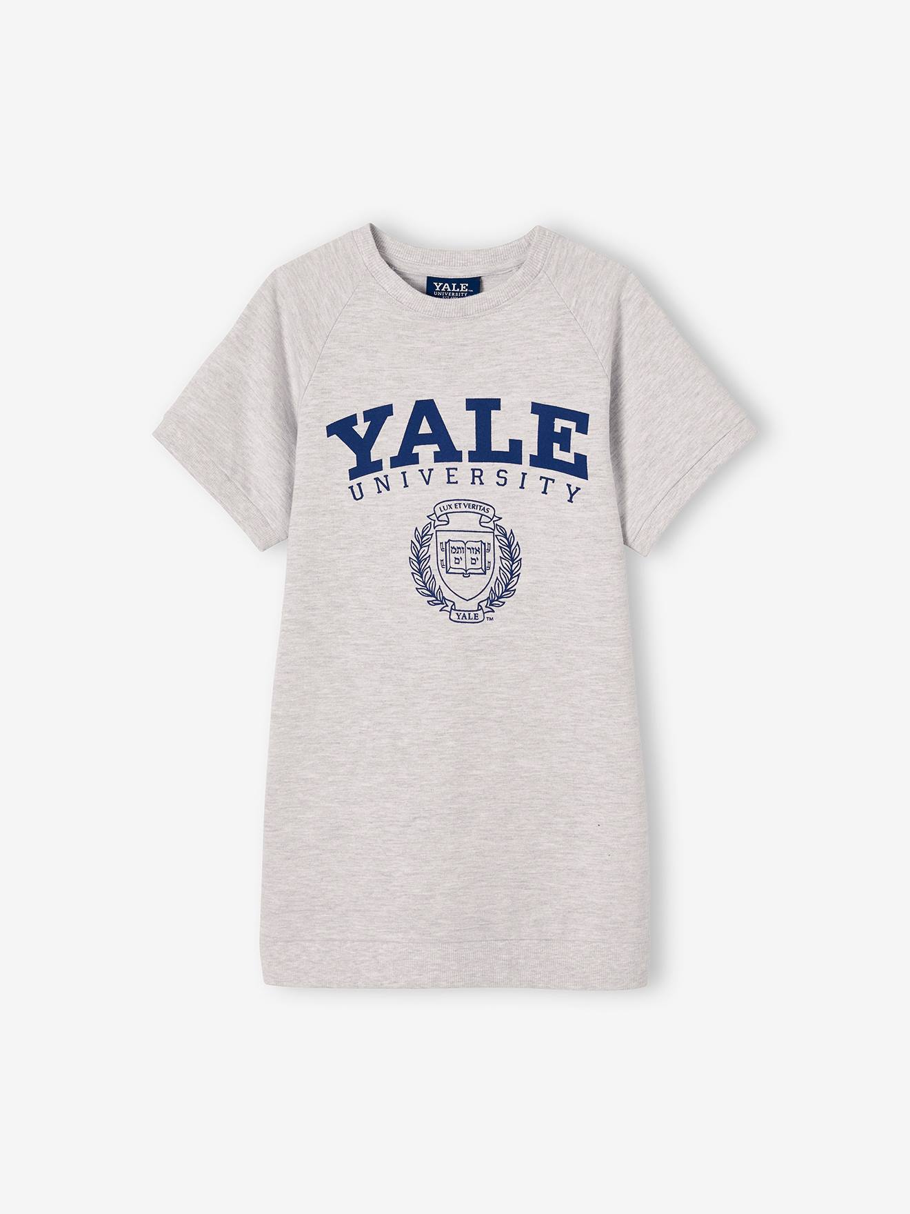 Robe-sweat fille Yale® gris chiné