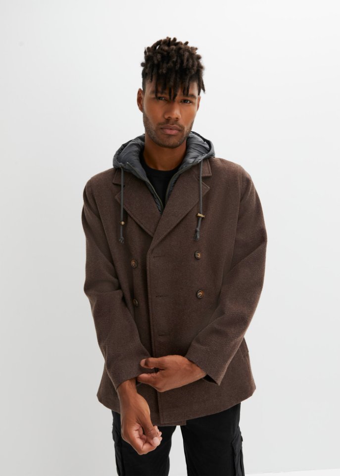 Winter-Cabanjacke 2 in 1 Optik