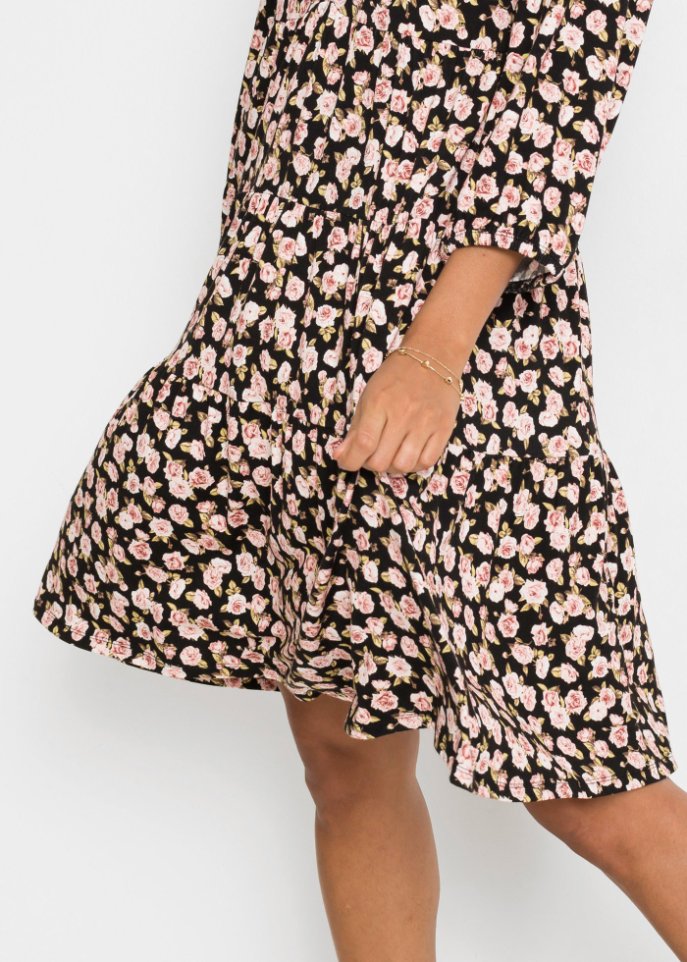 Bedrucktes Tunika-Kleid aus nachhaltiger Viskose