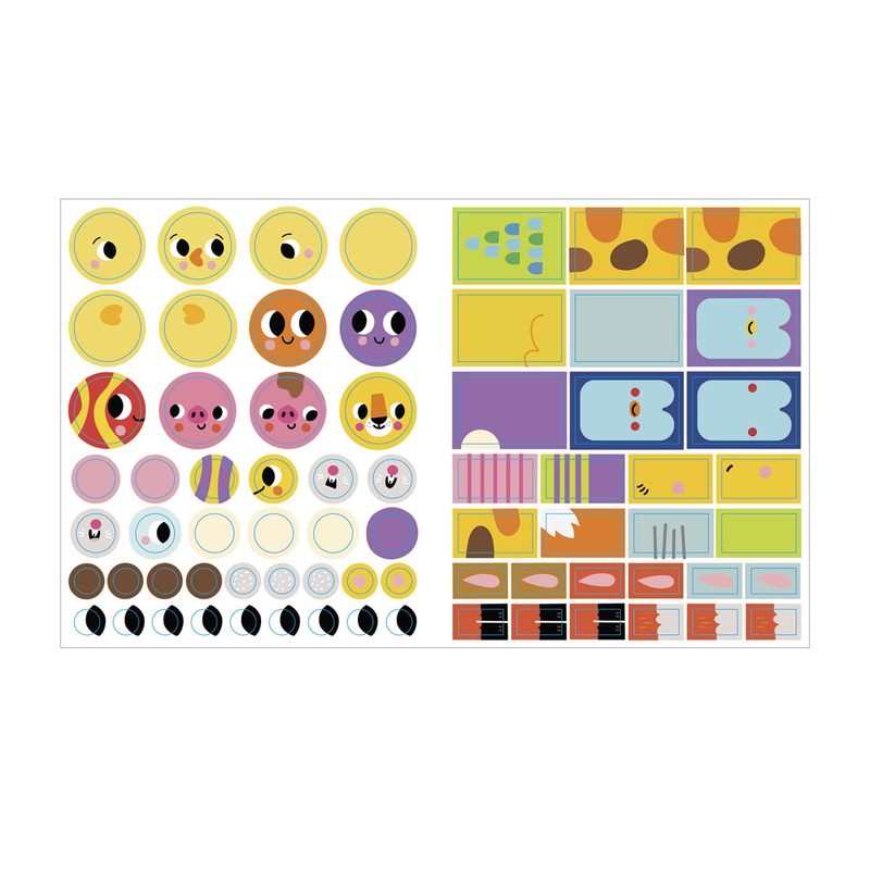 Pochette Les formes géométriques, Les animaux 190 gommettes pour la maternelle - Lito