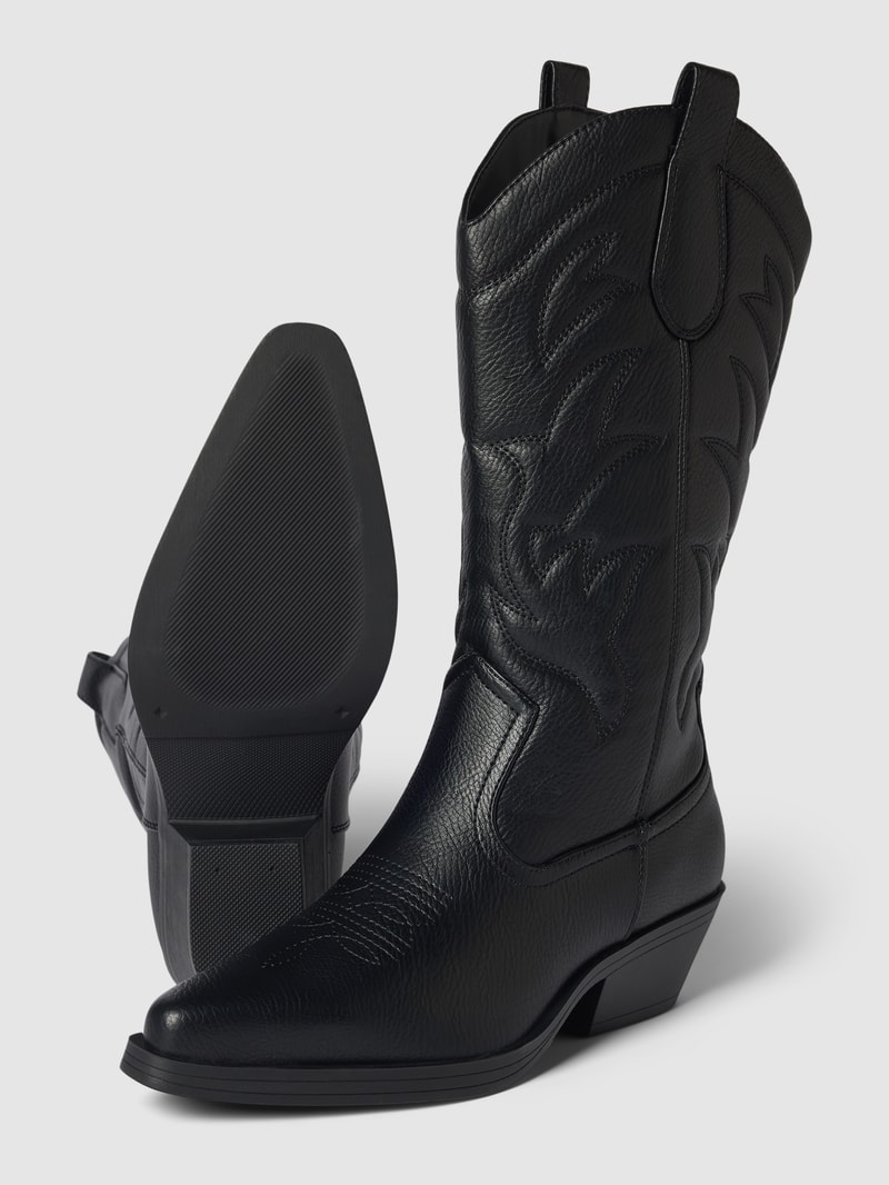 Stiefel im Cowboy-Stil Modell 'BRONCO' in schwarz