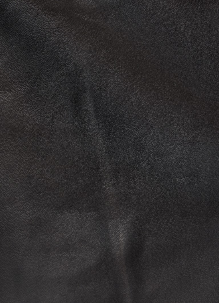 Selected Femme Annemai mid-waist loose-fit lambskin trousers
