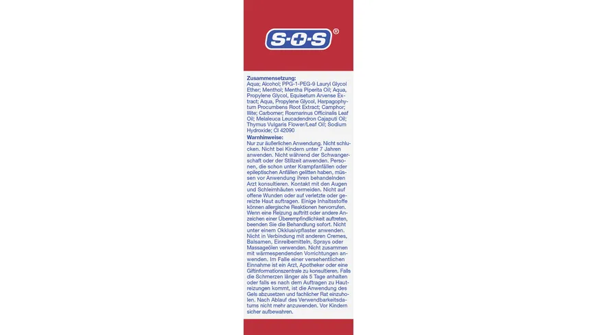 SOS Schmerz-Stopp-Gel 50 ml