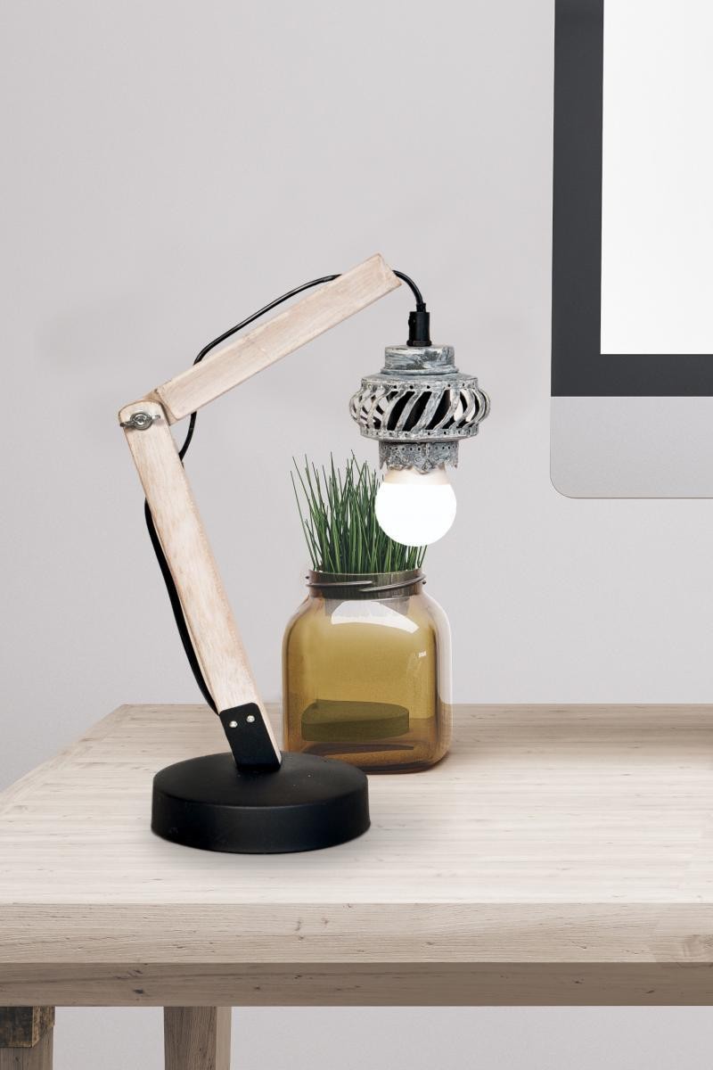 Kayoom Tischlampe Rossa V Grau