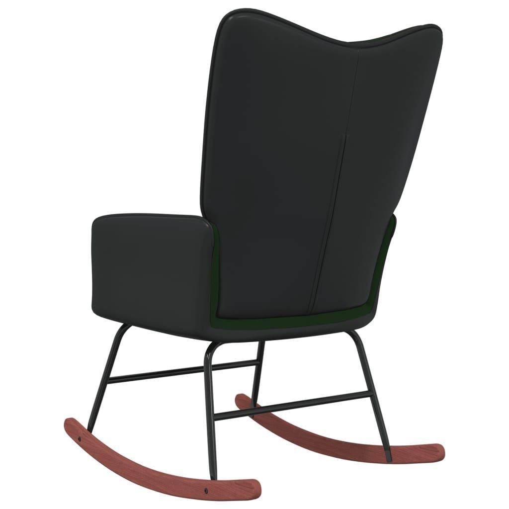 vidaXL Schaukelstuhl Schaukelstuhl Dunkelgrün Samt und PVC (1 St)