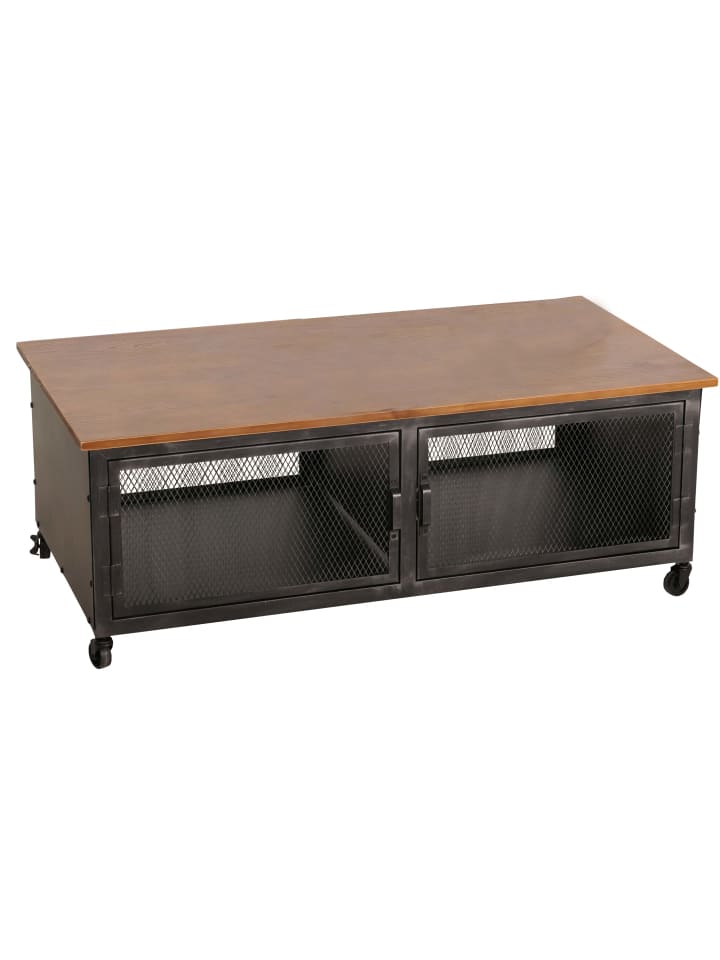 MCW Couchtisch N28 Industrial, Schwarz, braun günstig kaufen onesize