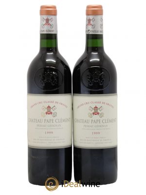 Château Pape Clément Cru Classé de Graves  1999 - Lot de 2 Bouteilles