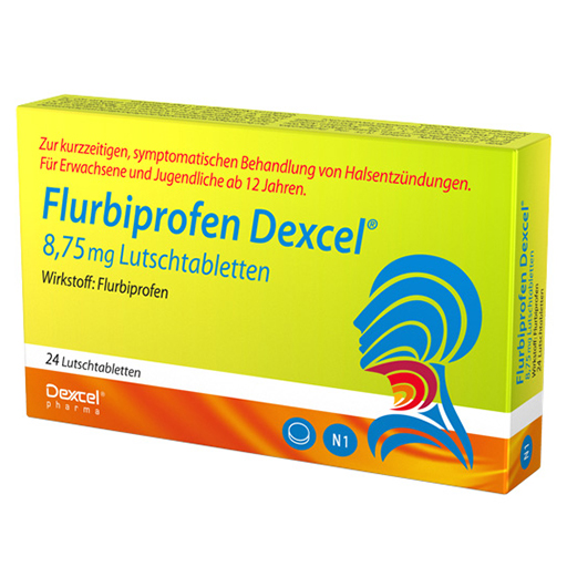 FLURBIPROFEN Dexcel 8,75 mg Lutschtabletten  24 St  Lutschtabletten