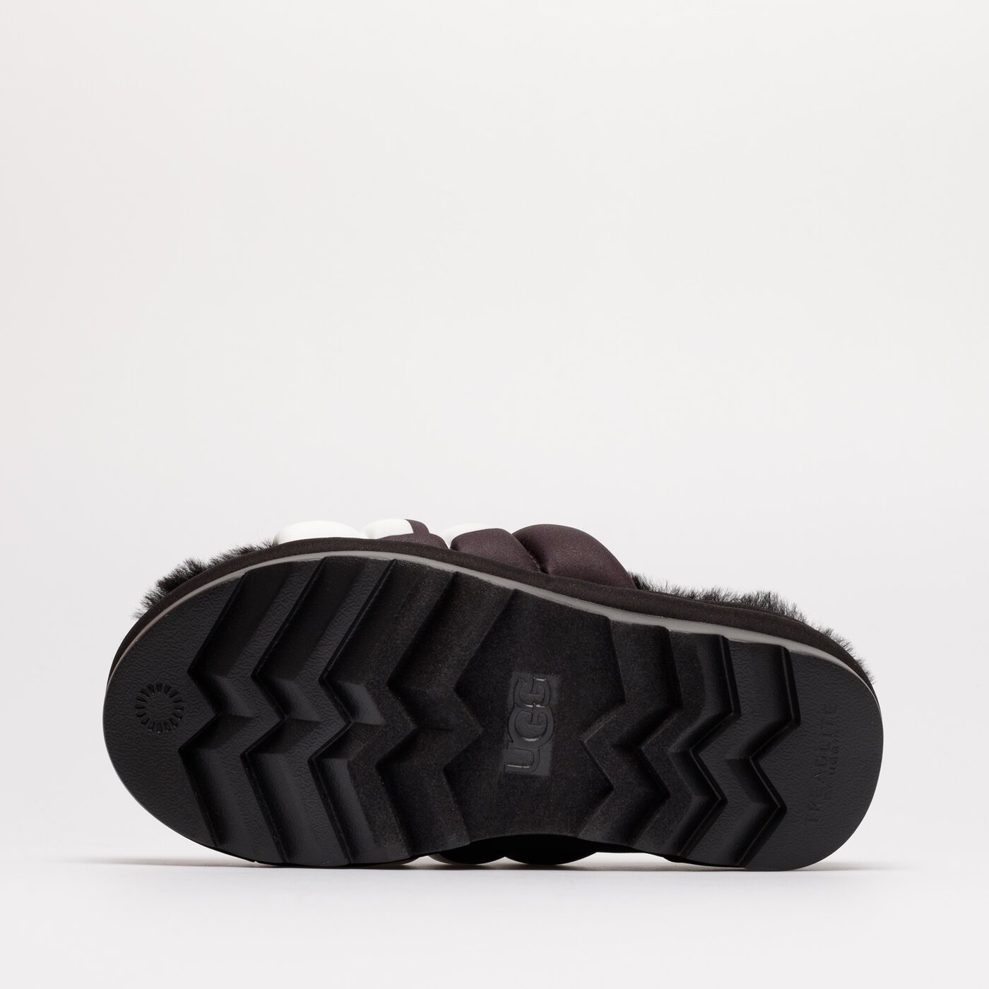 UGG MAXI SLIDE LOGO Schwarz