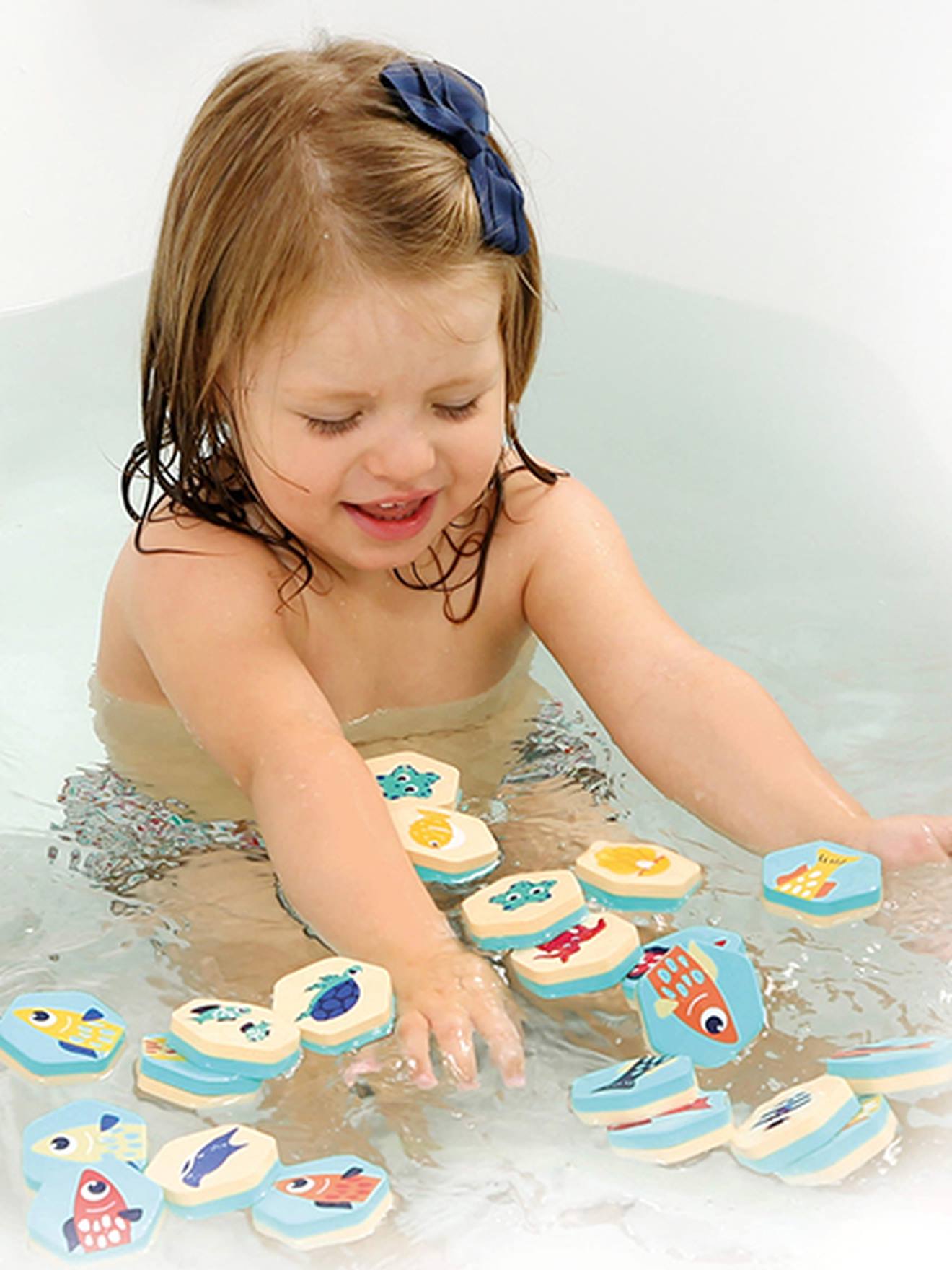 Ludi Baby 2-in-1 Badewannenpuzzle LUDI - blau