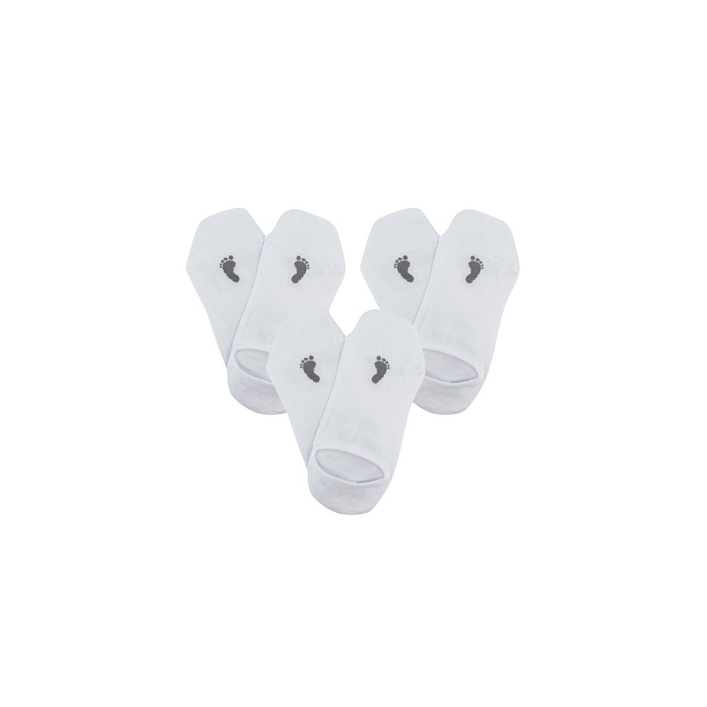 Voxx Barefoot Füßlinge Barfußsocken weiß, 3 Paare
