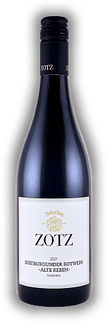 Julius Zotz, Spätburgunder Alte Reben, Qualitätswein, trocken, 2021, Baden  Julius Zotz, Spätburgunder Alte Reben, Qualitätswein, trocken, 2021, Baden  Klassischer Spätburgunder. Harmonisch, elegant und samtig mit feinen Tanninen. Jahrgang 2021 - 0,7