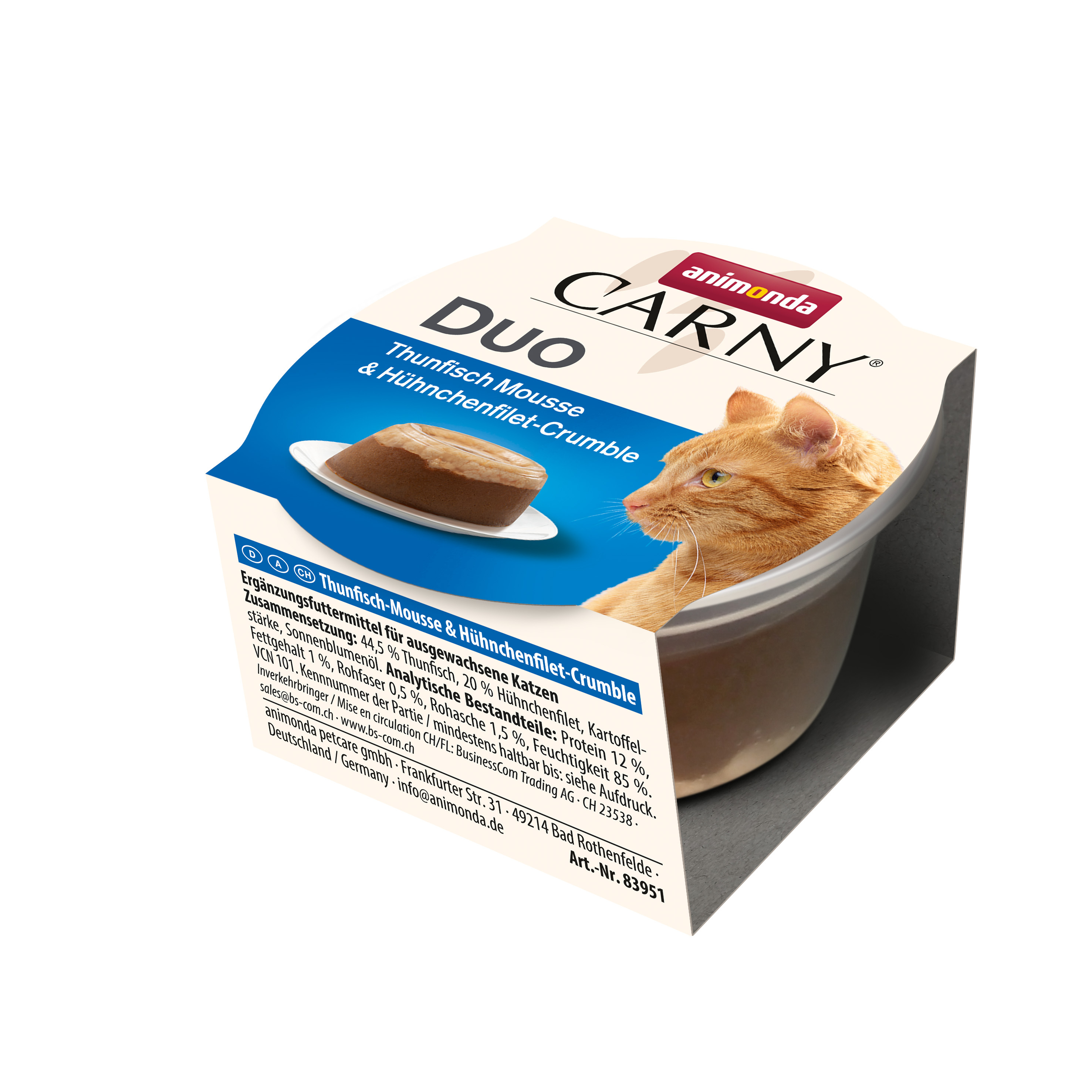Animonda Snacks Animonda Carny Adult Duo 24x70 g Thunfisch Mousse & Hühnchenfilet