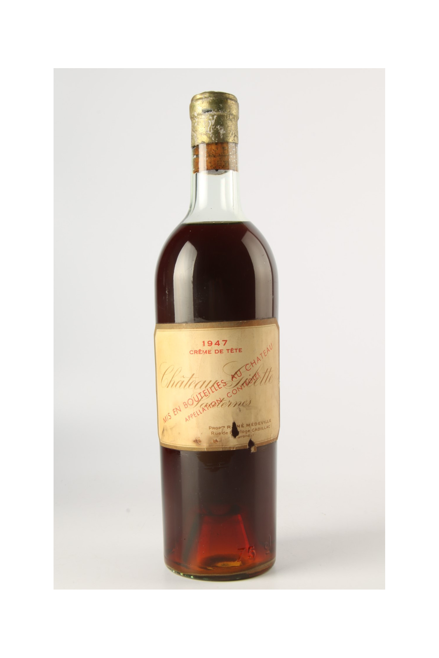 Château Gilette Crème De Tête 1947, Sauternes