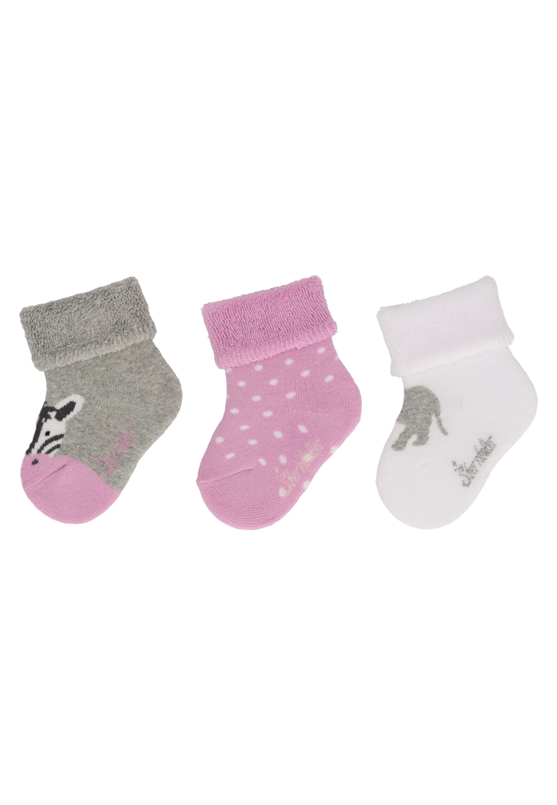 Socken im 3er Pack mit Motiv Afrika in versch. Farben